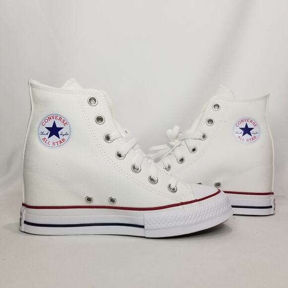 Converse Women's CTAS Wedge Platform Hi Tops Size 5.5 White A11908C NWT - Picture 3 of 8